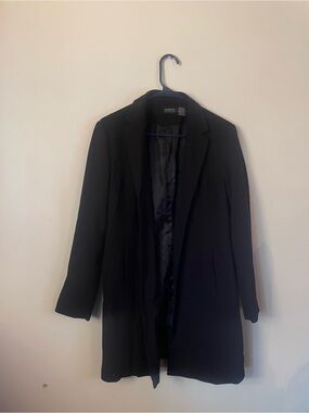 George Black Long Blazer Coat
